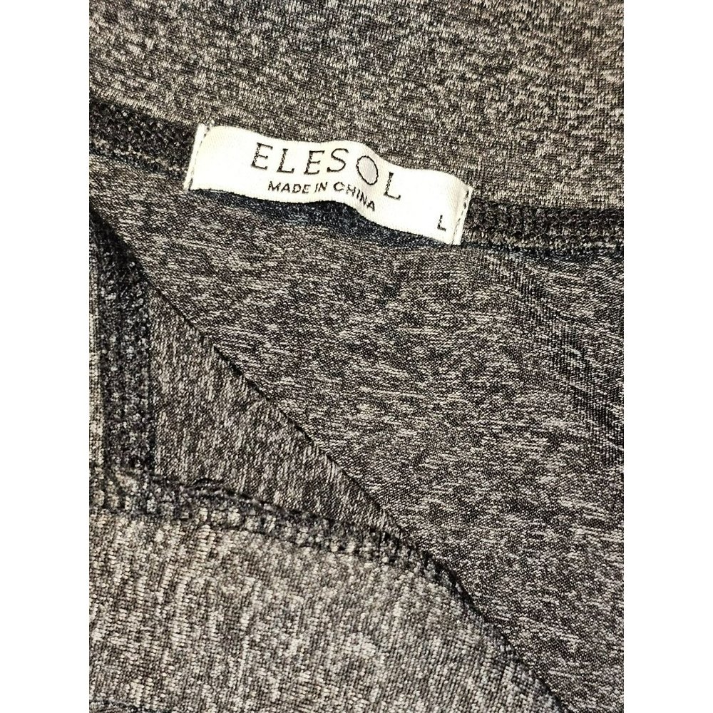 ELESOL Women Long Sleeve LARGE UPF 50+ Athletic Yoga T-Shirts Thumb Hole Workout